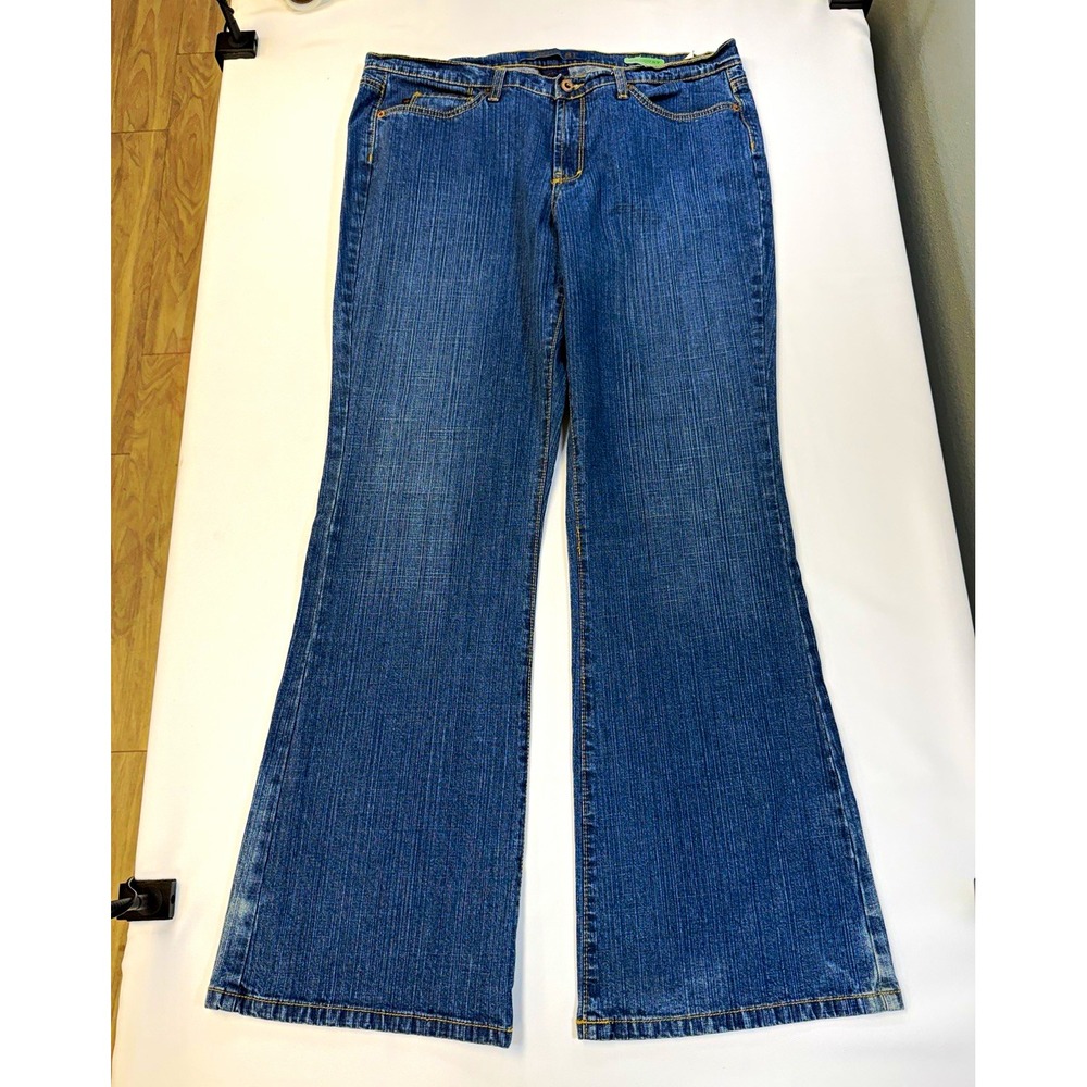 Jeanstar Mercury Women's Bootcut Flare Jeans Size 16 Medium Wash Blue Denim